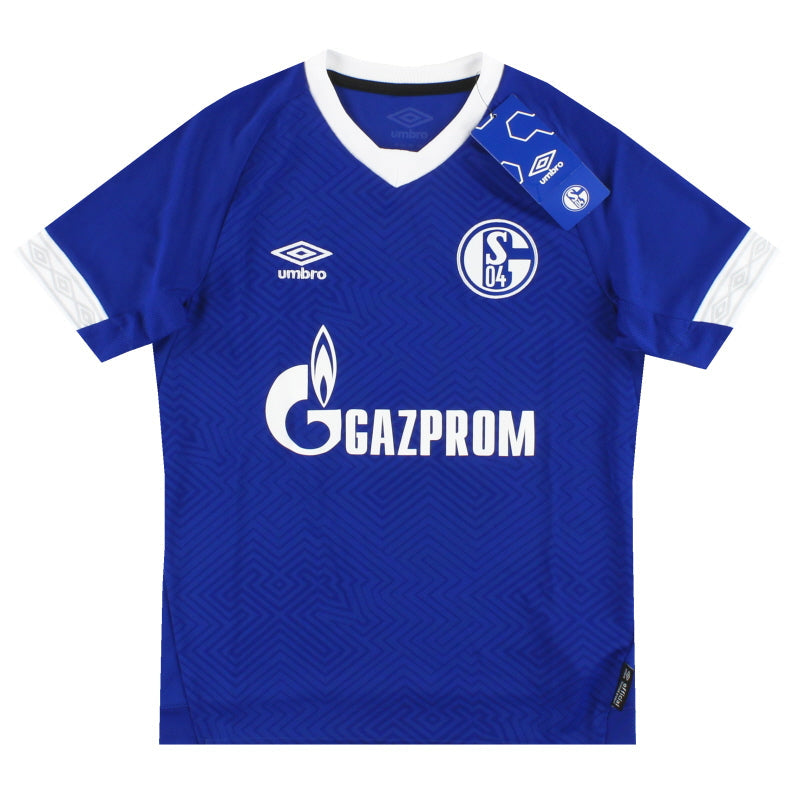 2018-19 Schalke Umbro Heimtrikot *m.Etikett* M.Jungen