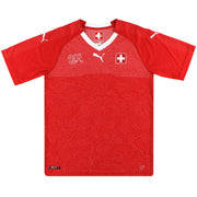 2018-19 Schweiz Puma Heimtrikot *Neuwertig* L