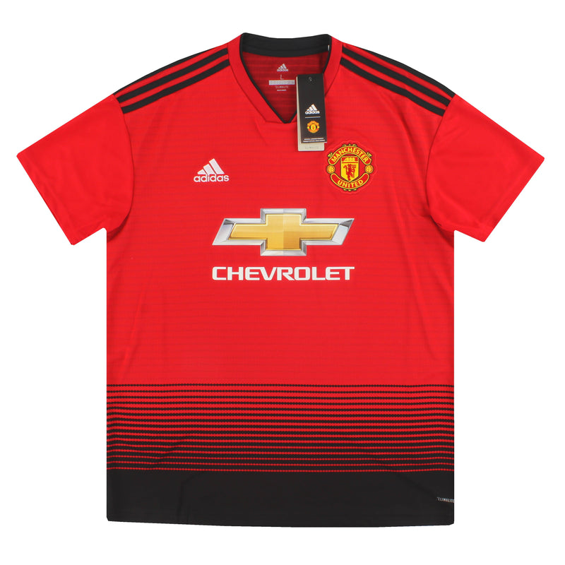 2018-19 Manchester United adidas Home Shirt L