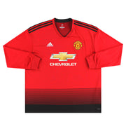 2018-19 Manchester United adidas Heimtrikot Langarm XXL