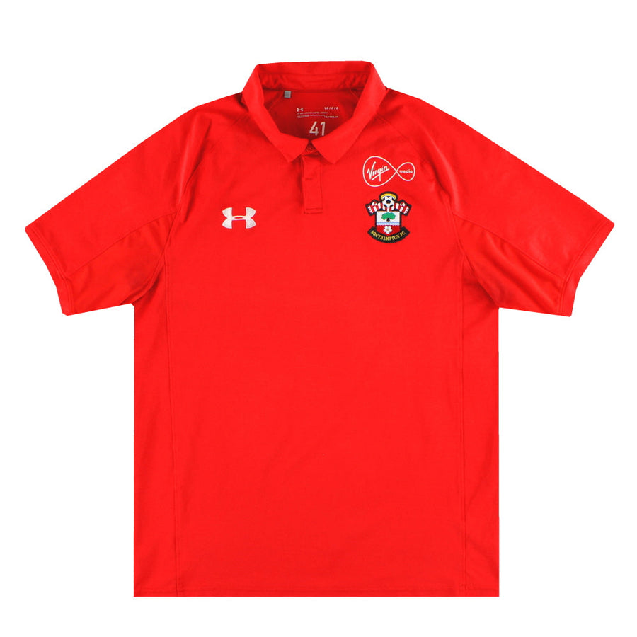 2018-19 Southampton Under Armour Player Issue Poloshirt #41 L