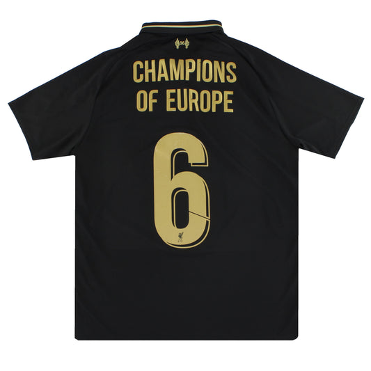 2018-19 Liverpool New Balance 'Special Edition' Shirt Champions #6 S