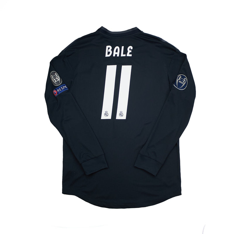 2018/19 Real Madrid Bale #11 L/S Away Shirt (L) Adidas