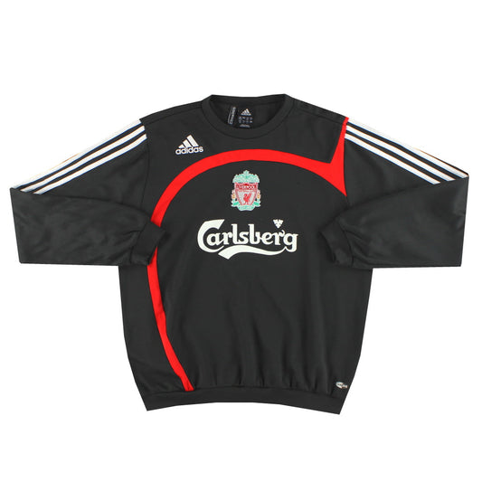 2007-08 Liverpool adidas Climawarm Sweatshirt M