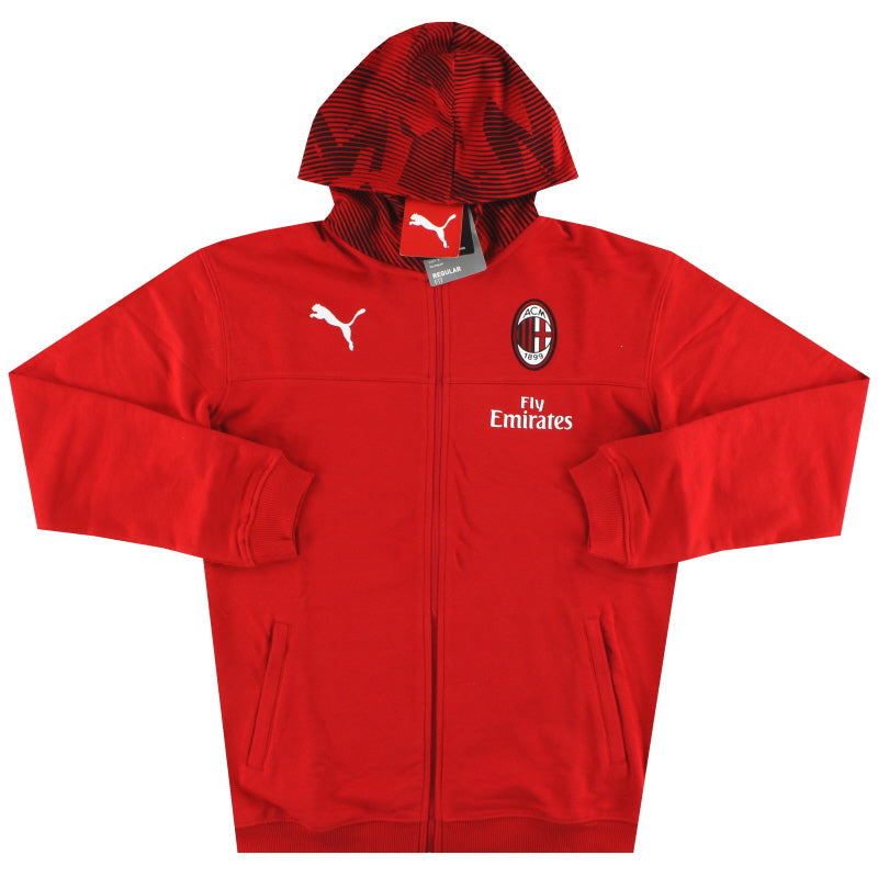 2019-20 AC Mailand Puma Kapuzenjacke mit durchgehendem Reißverschluss *NEU* Jugend XXL