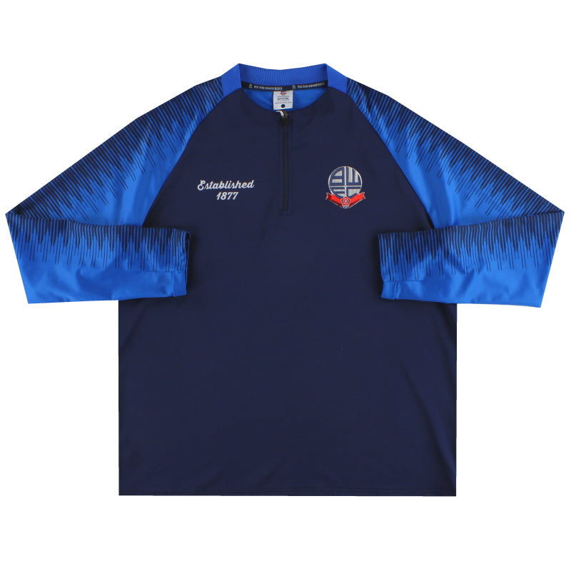 2019-20 Bolton Gegründet 1877 1/4 Zip Trainingsoberteil XXL