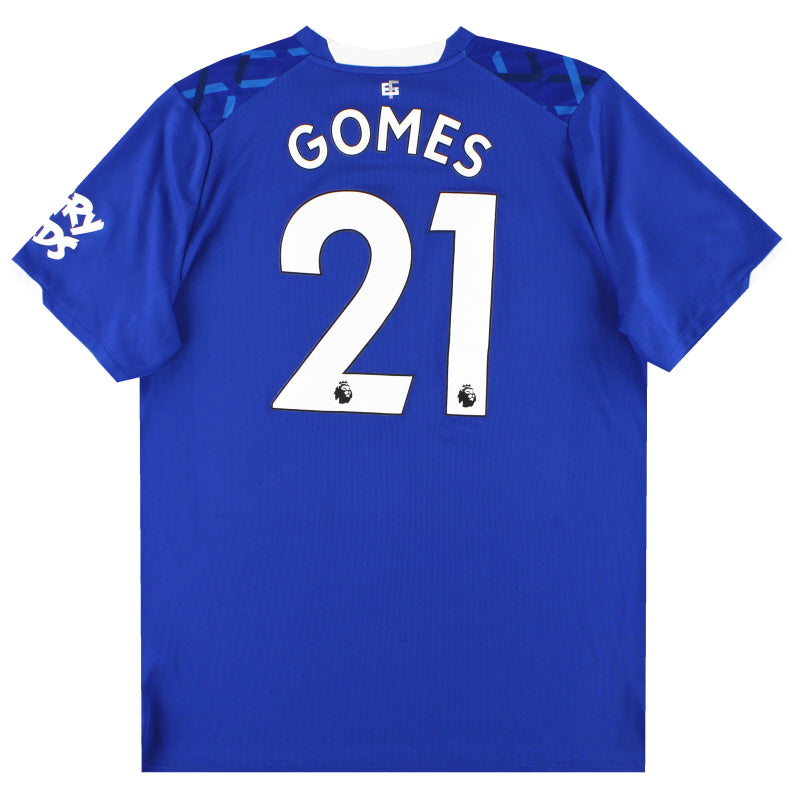 2019-20 Everton Umbro Heimtrikot Gomes #21 XL