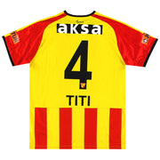 2019-20 Göztepe Puma Heimtrikot, Spielerversion, Titi #4 *Neuwertig* M