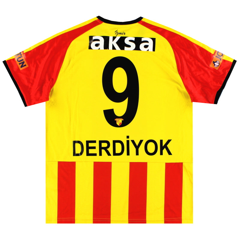 2019-20 Göztepe Puma Player Issue Heimtrikot Derdiyok #9 *Neuwertig* L