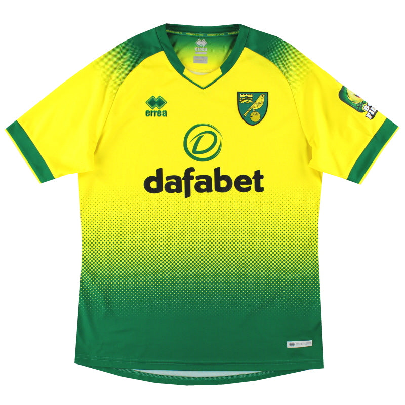 2019-20 Norwich Errea Heimtrikot *Neuwertig* XL