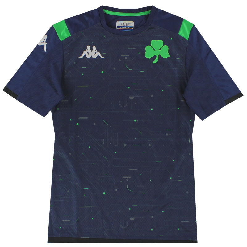 2019-20 Panathinaikos Kappa Spieler-Trainingsshirt *Wie neu* S