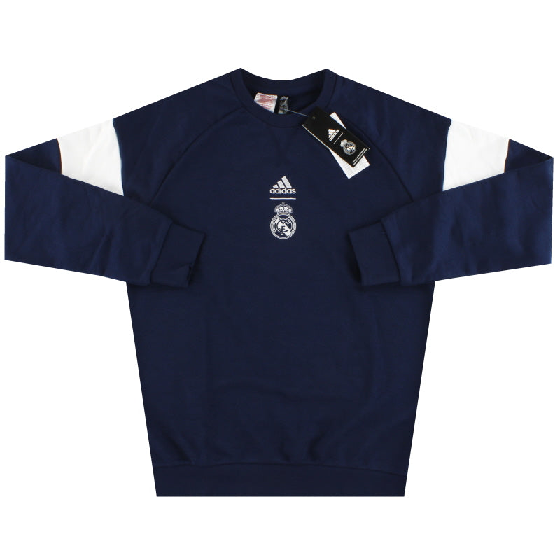 2019-20 Real Madrid adidas Rundhalspullover *m/Etiketten* Jugend XS