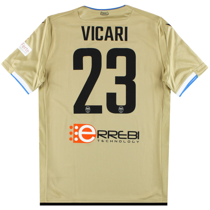 2019-20 SPAL Macron Auswärtstrikot Vicari #23 *m/Etiketten* L