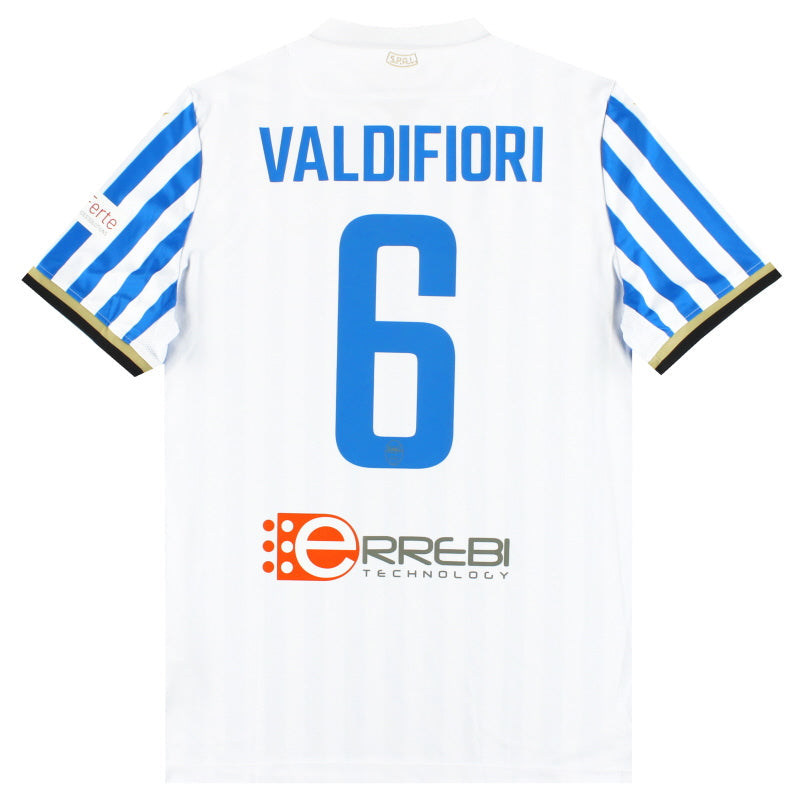 2019-20 SPAL Macron Player Issue Heim Trikot Valdifiori #6 *Wie Neu* M