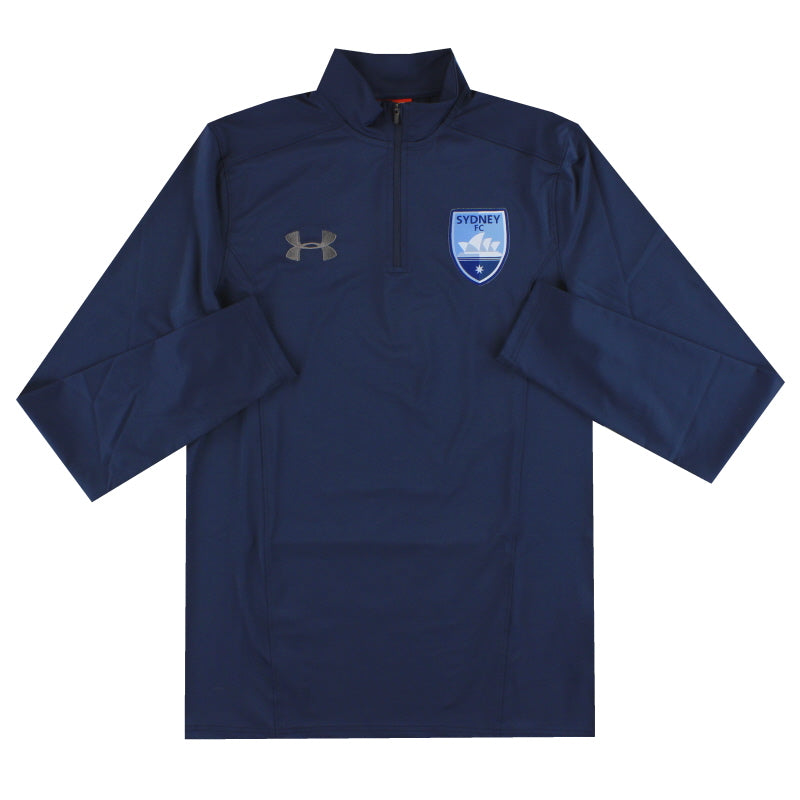 2019-20 Sydney FC Under Armour 1/4 Zip Top *Neuwertig* M