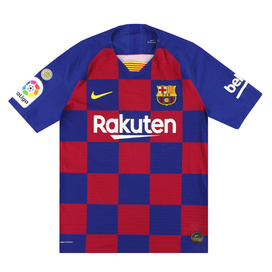 2019-20 Barcelona Player Issue Vaporknit Home Shirt M