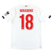 2019-20 Liverpool New Balance Elite Auswärtstrikot Minamino #18 XL