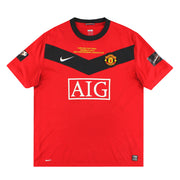 2009-10 Manchester United Nike 'League Cup Finale' Heimtrikot XL