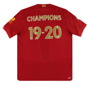2019-20 Liverpool New Balance 'Champions' Home Shirt L