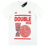 2019 FC Bayern München adidas Double Winners T-Shirt *BNIB* M