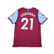 2019/20 West Ham Ogbonna #21 *Match Issue* Heimtrikot (L) Umbro