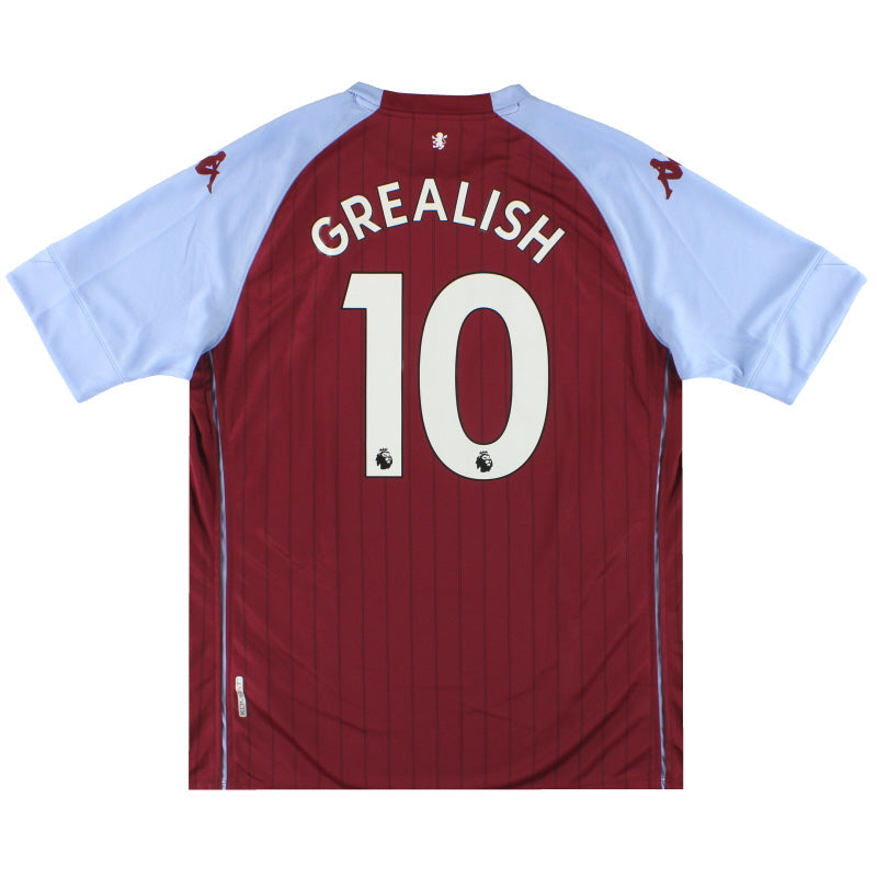 2020-21 Aston Villa Kappa Kombat Heimtrikot Grealish #10 *mit Etiketten* XXL