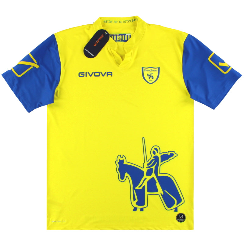 2020-21 Chievo Verona Givova Heimtrikot *Neu mit Etikett* M