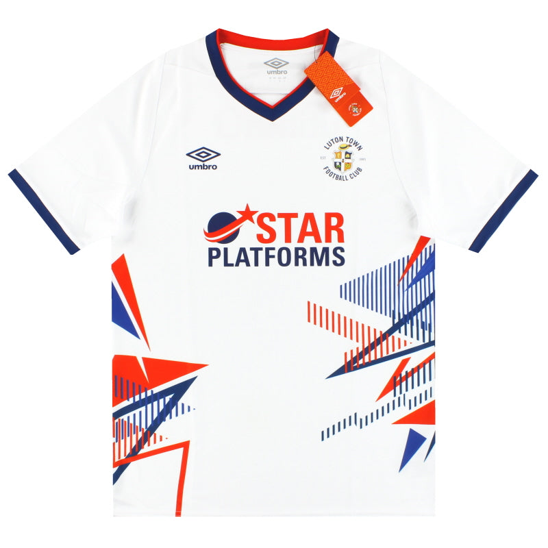 2020-21 Luton Town Umbro Auswärtstrikot *m. Etiketten* S