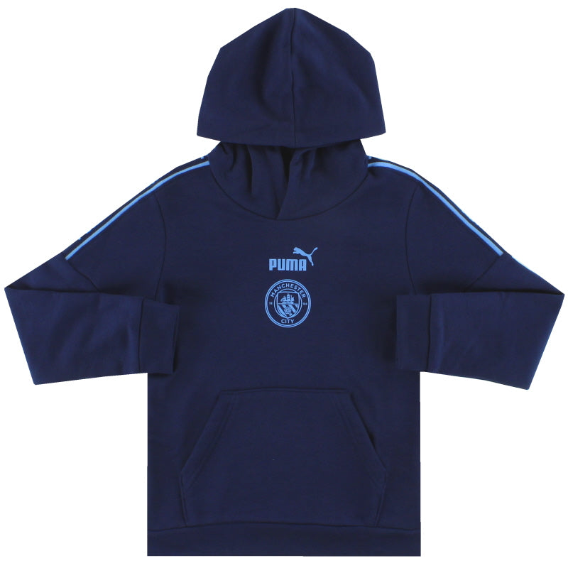2020-21 Manchester City Puma FTBL Culture Hoodie *NEU* Jugend XXS