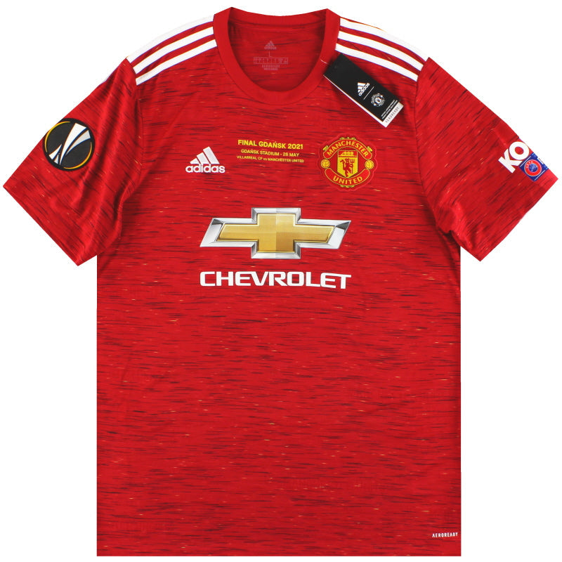 2020-21 Manchester United adidas 'Final Gdansk' Heimtrikot *m. Etiketten* L