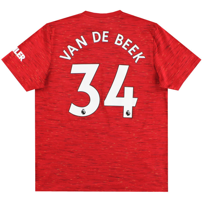 2020-21 Manchester United adidas Heimtrikot Van De Beek #34 XL
