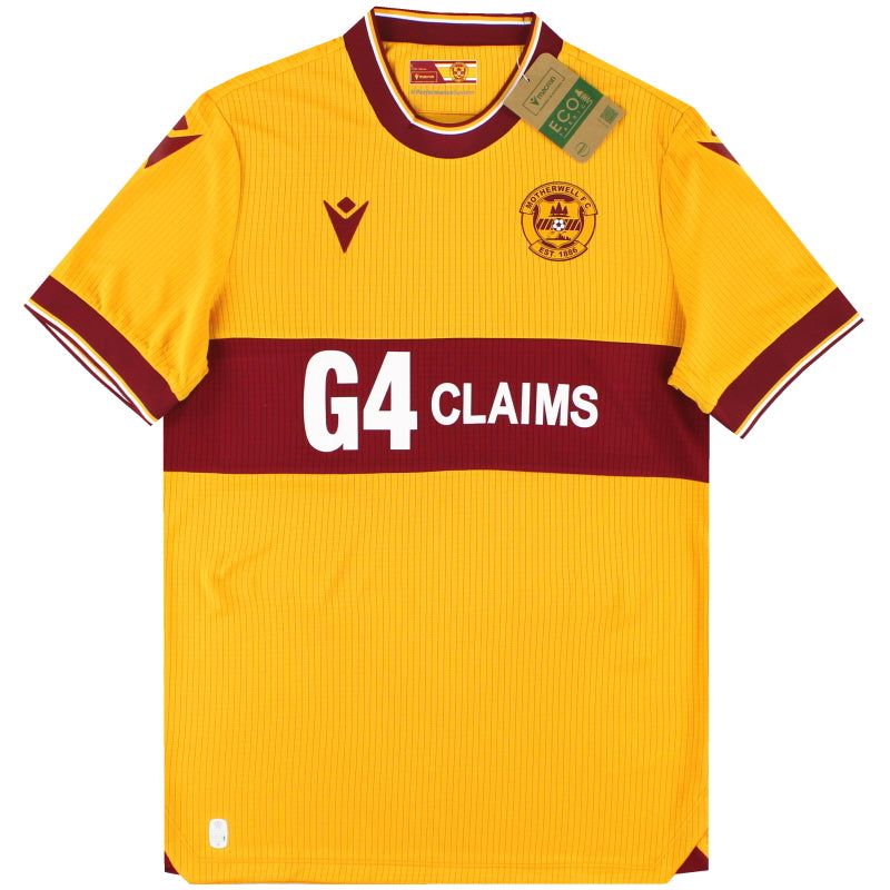 2023-24 Motherwell Macron Heimtrikot *NEU MIT ETIKETTEN* XXXL