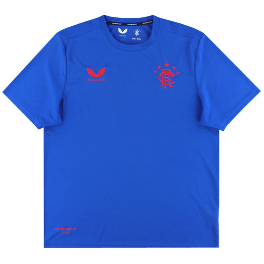 2020-21 Rangers Castore 'Champions 55' Training Shirt *As New* XXXL