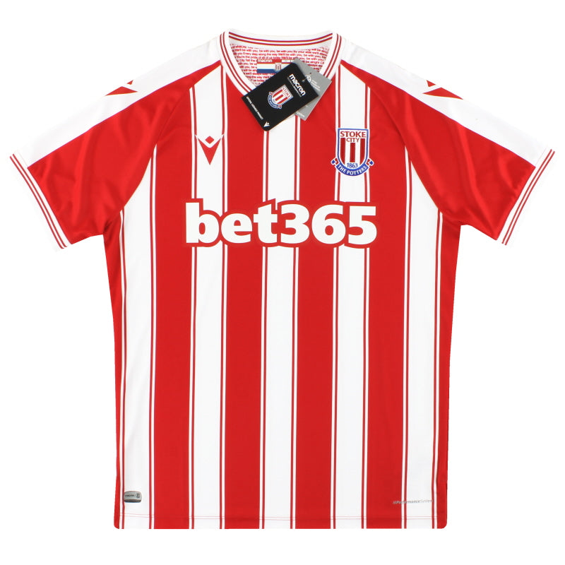 2020-21 Stoke City Macron Heimtrikot *m/Etiketten* M