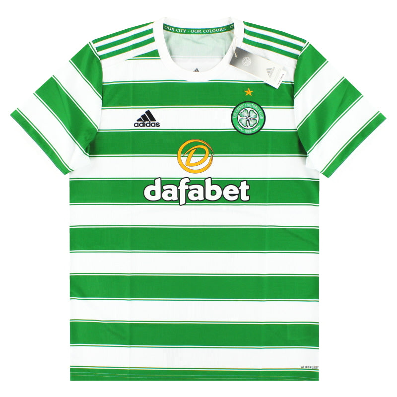 2021-22 Celtic adidas Heimtrikot *m/Etiketten* M