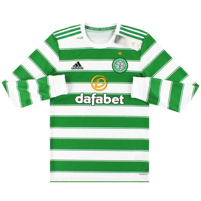 2021-22 Celtic adidas Heimtrikot Langarm *NEU MIT ETIKETT*