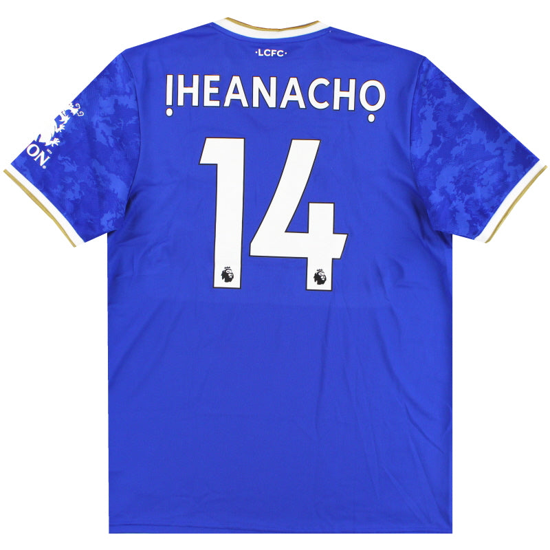 2021-22 Leicester adidas Heimtrikot Ịheanachọ #14 *m. Etikett* L