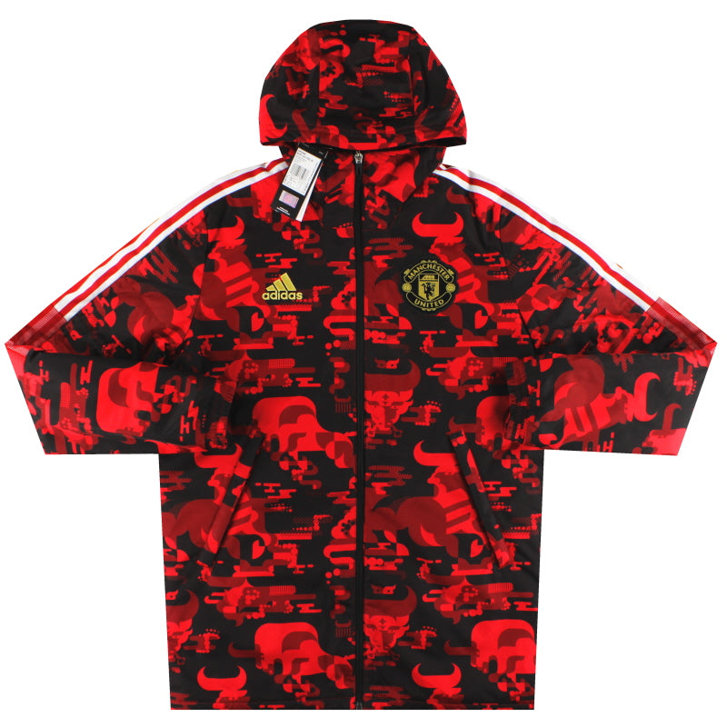 2021-22 Manchester United adidas CNY Steppmantel *m/Etiketten* S