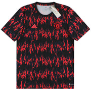 2021-22 Manchester United adidas Pre Warm Up T-Shirt *m. Etiketten* L