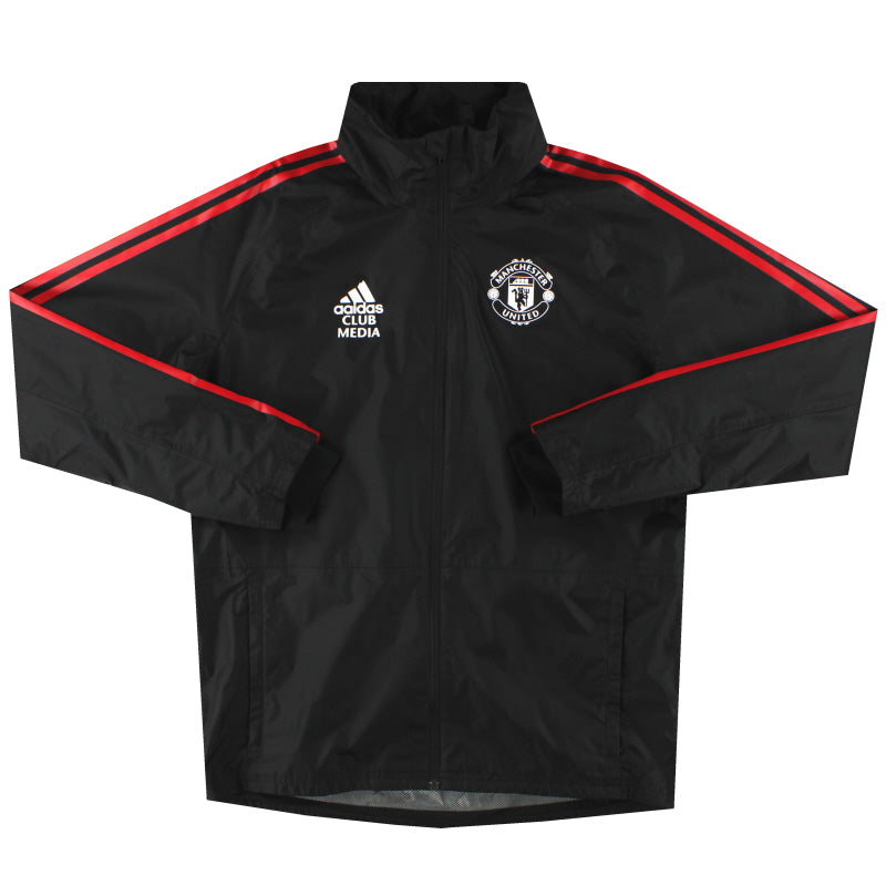 2021-22 Manchester United adidas Staff Ausgabe "Club Media" Regenjacke M