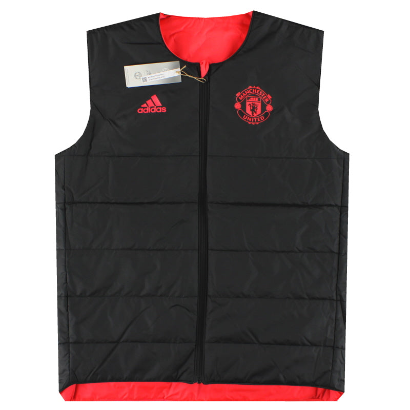 2021-22 Manchester United adidas Wende-Steppweste *mit Etikett* S