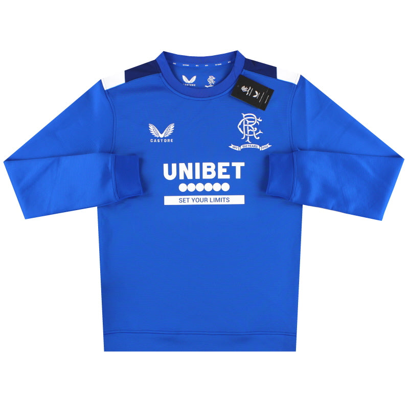 2021-22 Rangers '150-jähriges Jubiläum' Castore Training Sweatshirt *BNIB* M