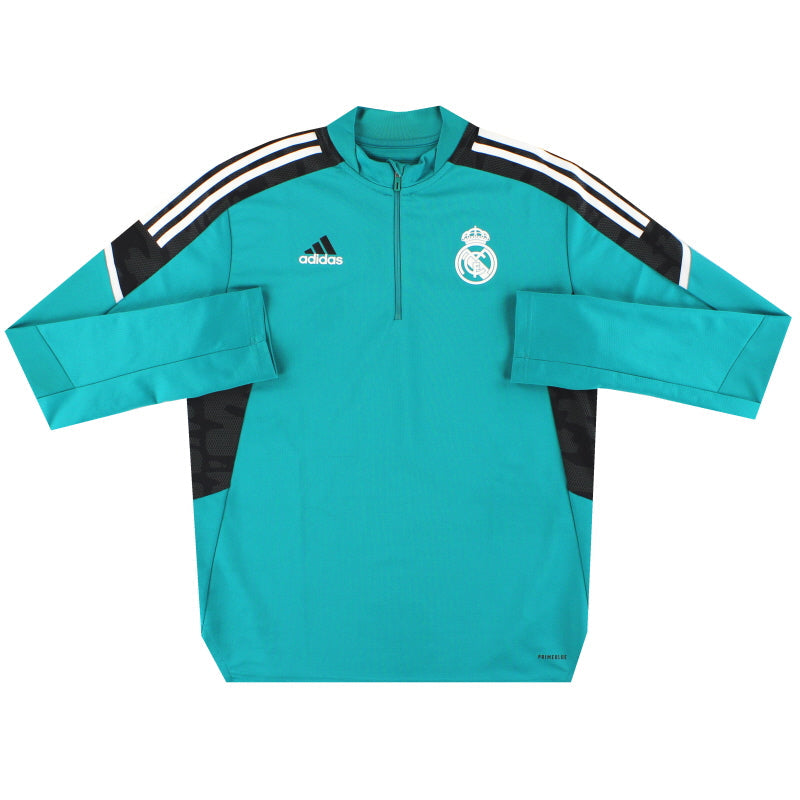 2021-22 Real Madrid adidas 1/4 Zip Trainingsoberteil S