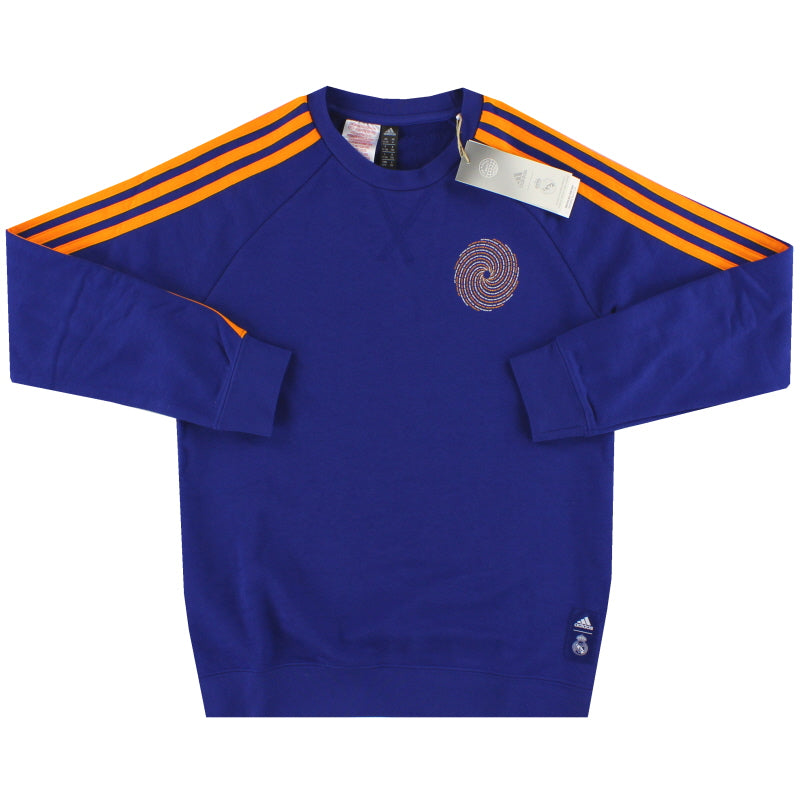 2021-22 Real Madrid adidas Crew Sweatshirt *OVP* Jungen M