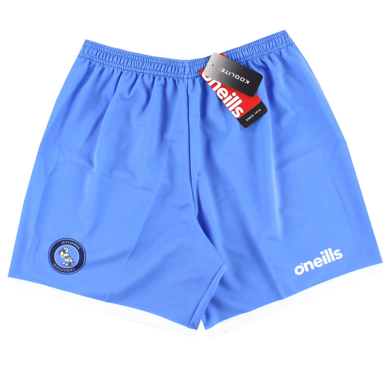 2021-22 Wycombe Wanderers O'neills Ausweich-Heimshorts *Neuwertig*