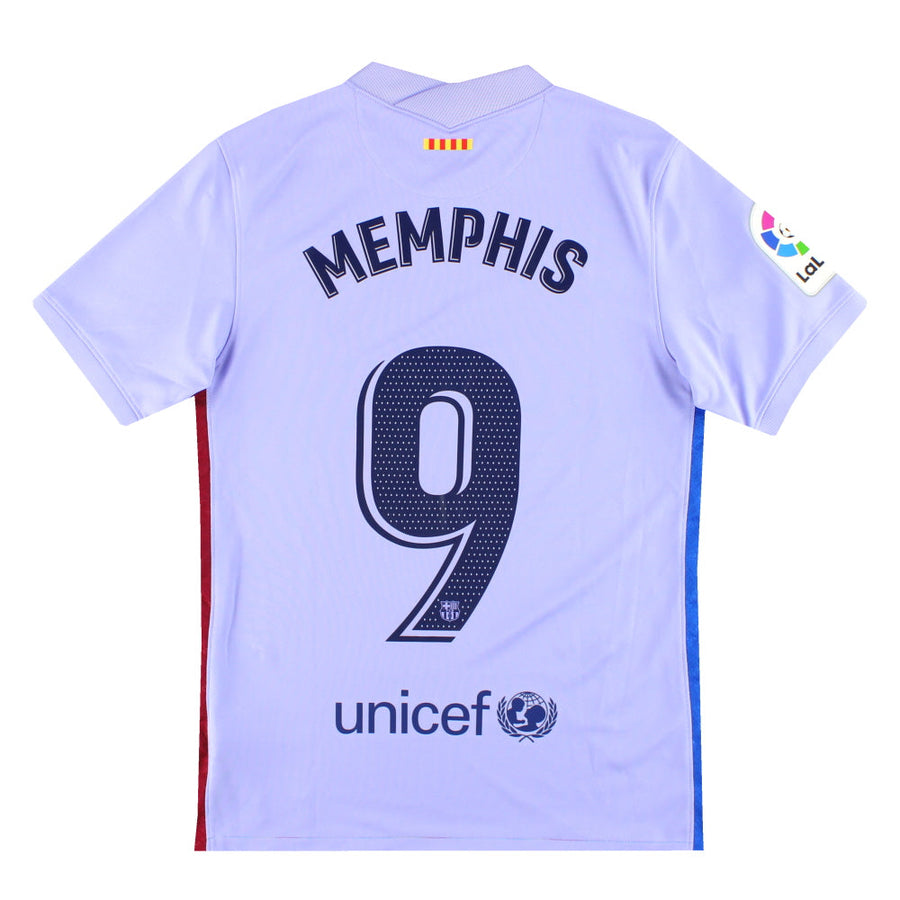 2021-22 Barcelona Nike Auswärtstrikot Memphis #9 S