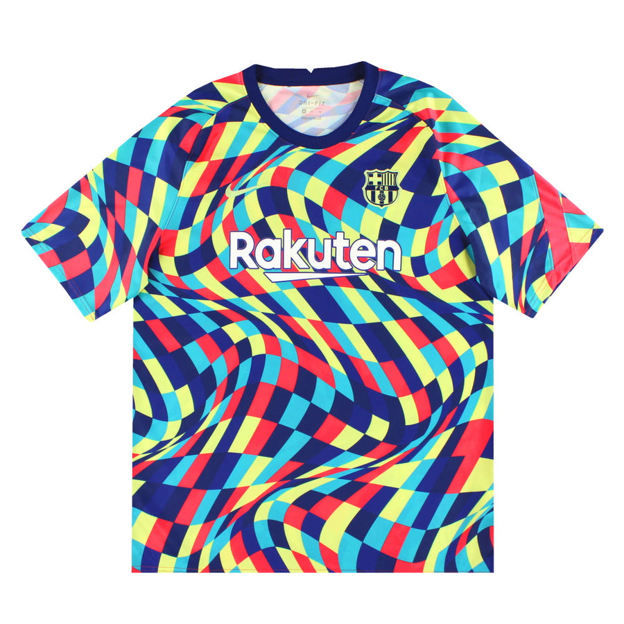 2021-22 Barcelona Nike Pre-Match Trikot XL