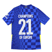 2021-22 Chelsea Nike Heimtrikot Champions of Europe #21 *Neuwertig* M