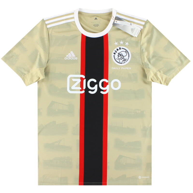 2022-23 Ajax x Daily Paper adidas Drittes Trikot *mit Etiketten* XL