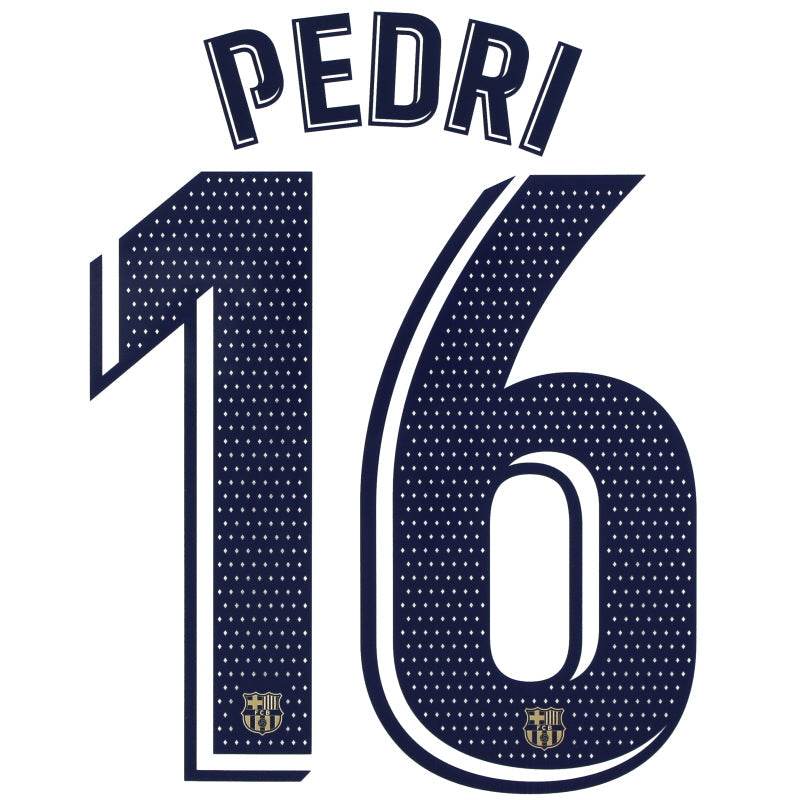 2022-23 Barcelona Pedri #16 Auswärts Name Set *BNIB* L